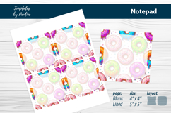 Printable Donut Shopping Notes, Shopping List Memo Pad Product Image 2