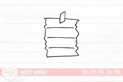 Notes Outline Clipart SVG Product Image 1