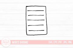 Notes Outline Clipart SVG Product Image 1