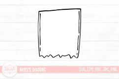 Notes Outline Clipart SVG Product Image 1