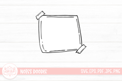 Notes Outline Clipart SVG Product Image 1
