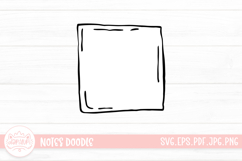 Notes Outline Clipart SVG Product Image 1