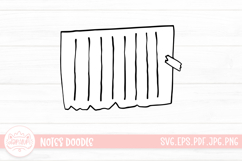 Notes Outline Clipart SVG Product Image 1