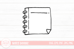 Notes Outline Clipart SVG Product Image 1