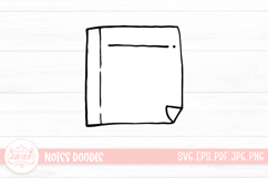 Notes Outline Clipart SVG Product Image 1