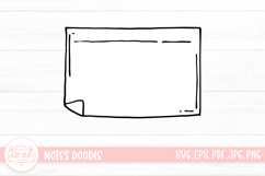Notes Outline Clipart SVG Product Image 1