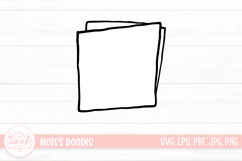 Notes Outline Clipart SVG Product Image 1