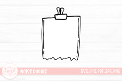 Notes Outline Clipart SVG Product Image 1
