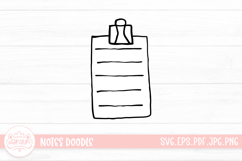 Notes Outline Clipart SVG Product Image 1