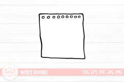 Notes Outline Clipart SVG Product Image 1