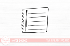 Notes Outline Clipart SVG Product Image 1