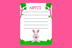Notes paper with cute bunny design Product Image 1