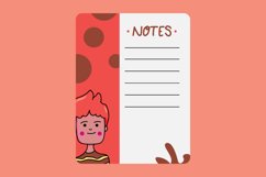 Notes paper with cute illustration boy Product Image 2