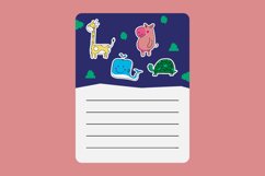 Notes paper with cute sticker animal Product Image 1