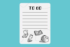 Notes paper with doodle design Product Image 1