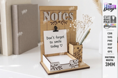 Desktop Notes Stand Holder Laser Cut Bundle | Office Decor Product Image 13