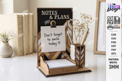 Desktop Notes Stand Holder Laser Cut Bundle | Office Decor Product Image 6