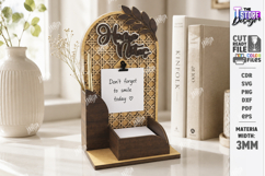 Desktop Notes Stand Holder Laser Cut Bundle | Office Decor Product Image 10