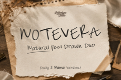 Notevera Duo Natural Handwritten Font Duo Product Image 1