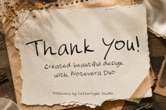 Notevera Duo Natural Handwritten Font Duo Product Image 10