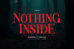 Nothing Inside | Horror Typeface Product Image 1