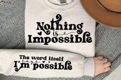 Nothing Is Impossible SVG Design Product Image 2