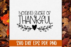Nothing Short of Thankful SVG Cut file Product Image 1