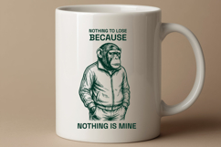 Sarcastic Chimp Nothing To Lose Tracksuit Monkey SVG Product Image 2