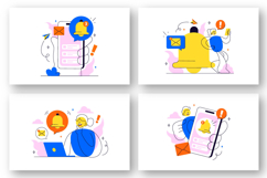 10 Notification System Illustration Product Image 3