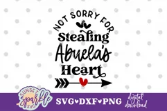 Not Sorry for Stealing Abuela's Heart SVG, DXF, PNG files Product Image 4