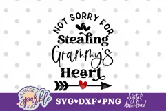 Not Sorry for Stealing Grammy's Heart SVG, DXF, PNG files Product Image 2