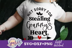 Not Sorry for Stealing Grammy's Heart SVG, DXF, PNG files Product Image 1