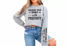 Nourish Your Spirit Sleeve SVG, Positive SVG Design Product Image 2