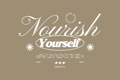 Nourish Yourself Minimal Typography Quotes for T shirt Product Image 1