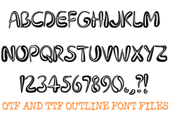 Nouveau Deco Outline Font Boho Written Lettering ABC OTF Product Image 2