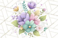 Art Nouveau Floral Fairies Clipart PNG, Flower Fairy Png Product Image 2