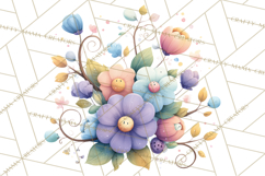Art Nouveau Floral Fairies Clipart PNG, Flower Fairy Png Product Image 3