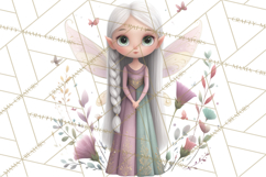 Art Nouveau Floral Fairies Clipart PNG, Flower Fairy Png Product Image 5