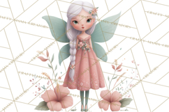 Art Nouveau Floral Fairies Clipart PNG, Flower Fairy Png Product Image 4
