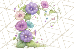 Art Nouveau Floral Fairies Clipart PNG, Flower Fairy Png Product Image 3