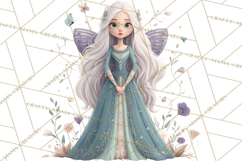 Art Nouveau Floral Fairies Clipart PNG, Flower Fairy Png Product Image 4