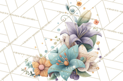 Art Nouveau Floral Fairies Clipart PNG, Flower Fairy Png Product Image 5