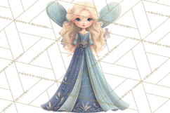 Art Nouveau Floral Fairies Clipart PNG, Flower Fairy Png Product Image 3