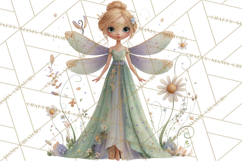 Art Nouveau Floral Fairies Clipart PNG, Flower Fairy Png Product Image 4
