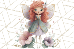 Art Nouveau Floral Fairies Clipart PNG, Flower Fairy Png Product Image 5