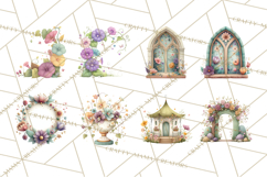 Art Nouveau Floral Fairies Clipart PNG, Flower Fairy Png Product Image 5