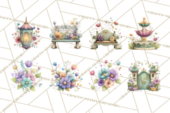 Art Nouveau Floral Fairies Clipart PNG, Flower Fairy Png Product Image 4