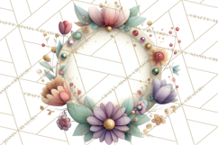 Art Nouveau Floral Fairies Clipart PNG, Flower Fairy Png Product Image 2