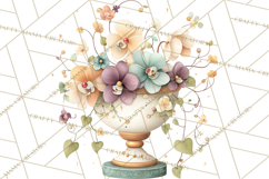 Art Nouveau Floral Fairies Clipart PNG, Flower Fairy Png Product Image 3