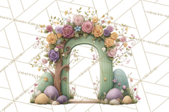 Art Nouveau Floral Fairies Clipart PNG, Flower Fairy Png Product Image 5